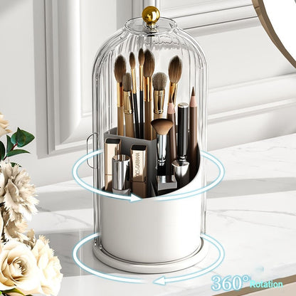 Elegant 360° Spinning Makeup Organizer