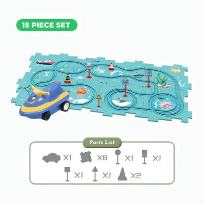 Puzzle Racer Kids Car Track Set